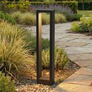 Lucande Jupp LED-pylväsvalaisin, 60 cm, antrasiitti, metalli, IP54