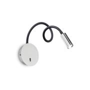 Ideal Lux LED-seinävalaisin Focus 2, kromivärinen, 55 cm, joustava var...