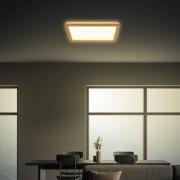 LED-kattovalaisin Tava Wood, 29 x 29 cm, muovi, 3 000 K