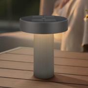 LED-akku-aurinkopöytälamppu Poga, antrasiitti, muovi, IP44