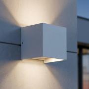 Ideal Lux LED-ulkoseinävalaisin Atom, valkoinen, 10 cm, metallia