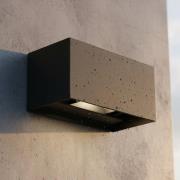 Ideal Lux LED-ulkoseinävalaisin Atom, musta, 20 cm, metallia