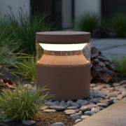 Ideal Lux LED-pollarivalaisin Boeing, kahvinruskea, korkeus 15 cm