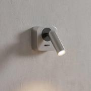 Ideal Lux LED-seinäkohdevalaisin Bean, nikkelivärinen, leveys 7 cm