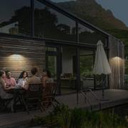 OSRAM ENDURA STYLE SHORE aurinkokäyttöinen seinälamppu, harmaa, anturi...