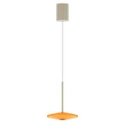 LOOM DESIGN LED-riippuvalaisin Solene, oranssi, lasi, Ø 20 cm