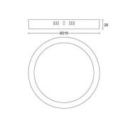 Philips Slim Surface 2.700K pyöreä 21cm valkoinen