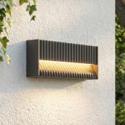 Lucande LED-ulkoseinävalaisin Tavion, 25 cm, antrasiitti, IP65