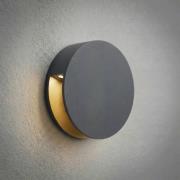 Lucande Advero LED-ulkoseinälamppu, antrasiitti, talonumero CCT