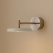 UMAGE LED-seinävalaisin Asteria Short, harmaa, teräs, kiinteä johdotus