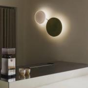 MARSET LED-seinävalaisin Caramel, opaali, Ø 28 cm, TRIAC, lasi