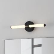 LED-seinävalaisin Ramola, musta, leveys 45 cm, IP44, CCT