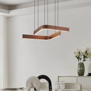 LED-riippuvalaisin Folcino-Z, pronssinvärinen, 64 cm, CCT
