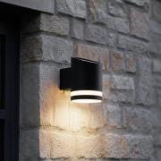 Lindby LED aurinko ulkoseinävalaisin Bentlas, antrasiitti, IP44