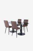 Ruokailuryhmä Pillan ja ruokapöydän tuolit Windu Lyx, 4 kpl