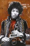 MalerifabrikkenJuliste Hendrix by artistMonivärinenJulisteet- Homeroom