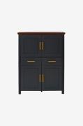 Loft24Highboard Marion 4 ovea/1 laatikkoHarmaaKaapit- Homeroom