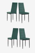 Loft24Ruokailutuoli 4 Pk BeccaVihreäTuolit- Homeroom