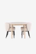 Venture HomeAndy-ruokapöytä ja Agnes-ruokapöydän tuolitValkoinenRuokai...
