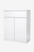 TvilumNaia Sideboard 2 ovea + 1 vetolaatikko - PakettiValkoinenSenkit ...