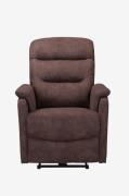 Loft24Coullon Sähkötoiminen lepotuoli MikrokuituRuskeaNojatuolit- Home...