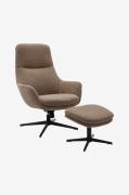 Nordic Furniture GroupNojatuoli ja jakkara PrincessRuskeaNojatuolit- H...