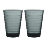 Iittala Aino Aalto juomalasi 2 kpl 33 cl Tummanharmaa