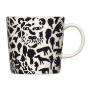 Iittala Oiva Toikka Cheetah muki 30 cl Musta-valkoinen