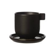 ERNST Ernst kahvilautasellinen kuppi 8,5 cm Musta