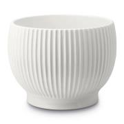 Knabstrup Keramik Knabstrup ruukku uritettu Ø14,5 cm Valkoinen