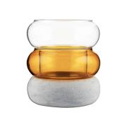 Muurla Bagel maljakko/kynttilälyhty 12 cm Amber