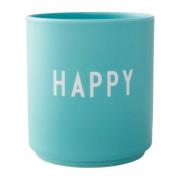 Design Letters Design Letters suosikkikuppi 25 cl Happy-aqua blue