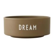 Design Letters Design Letters snack-kulho Ø12 cm Dream-olive green