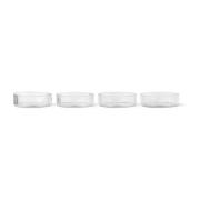 ferm LIVING Ripple aamiaiskulho 4 kpl clear