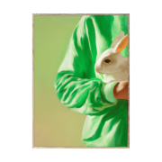 Paper Collective White Rabbit -juliste 30 x 40 cm