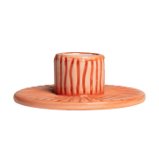 Mateus Stripes kynttilänjalka Ø 8 cm Oranssi