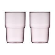 Lyngby Glas Torino juomalasi 40 cl 2-pakkaus Pink