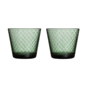 Iittala Tundra juomalasi 29 cl 2-pakkaus Männynvihreä