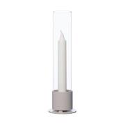 ERNST Ernst kynttilänjalka lasisylinteri Ø7,5 cm Luonnonvalkoinen