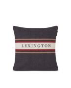 Lexington Striped Logo tyynynpäällinen 50x50 cm Tummanharmaa multi