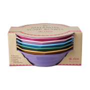 RICE Rice keittolautanen melamiinia Ø19 cm 6 osaa Multicolor