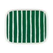 Marimekko Oiva Piccolo lautanen 12x15 cm White-green