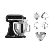 KitchenAid Artisan 5KSM175 keittiökone lisävarusteilla 4,8 L Onyx blac...