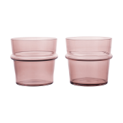 Ferm Living Boya juomalasi matala 30 cl 2-pack. Mauve.