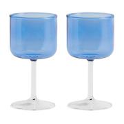 HAY Tint viinilasi 25 cl 2-pack Sininen-kirkas