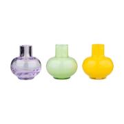 Marimekko Mini maljakko 3 osaa Pale green-lemon-amethyst