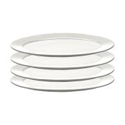 Serax Silhouette oval lautanen S 10x18,5 cm 4 kpl White