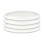 Serax Silhouette ovaali lautanen L 21x30 cm 4 kpl White
