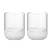 blomus Calma kynttilälyhty Ø 7 cm 2-pakkaus Lily white