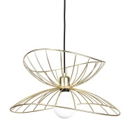 Globen Lighting Ray kattovalaisin Ø 45 cm harjattu messinki